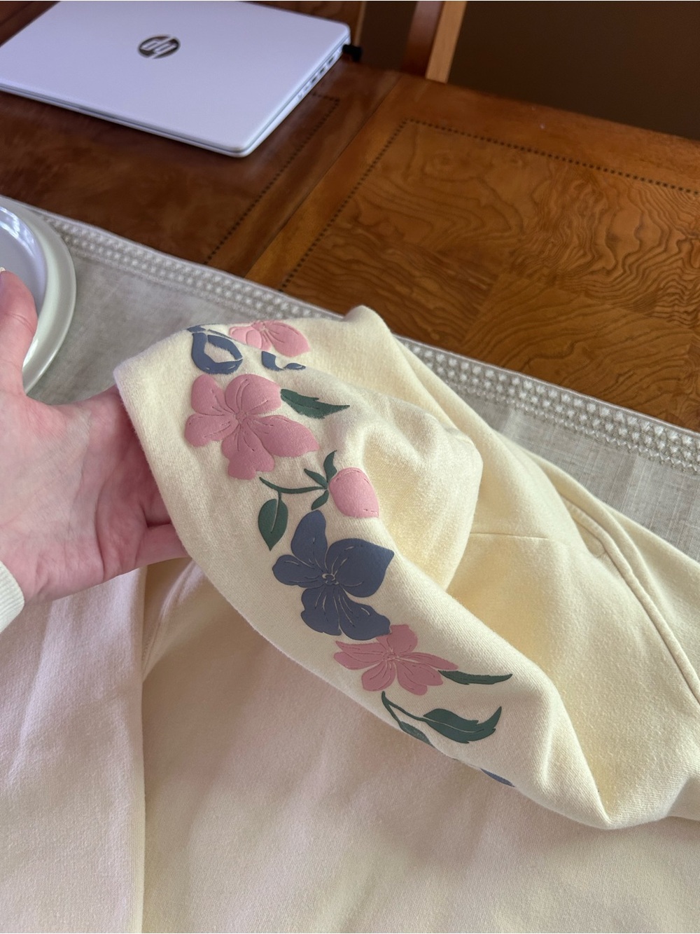Hollister Cream Pullover Hoodie - Picture 4 of 5